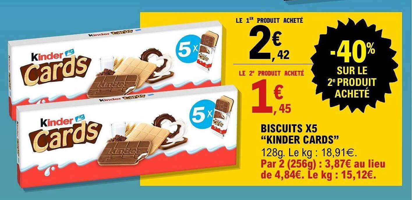 BISCUITS X5 “KINDER CARDS”