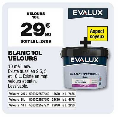 BLANC 10L VELOURS