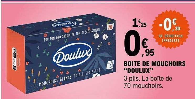 BOÎTE DE MOUCHOIRS "DOULUX"