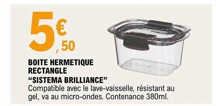 BOITE HERMETIQUE RECTANGLE "SISTEMA BRILLANCE"