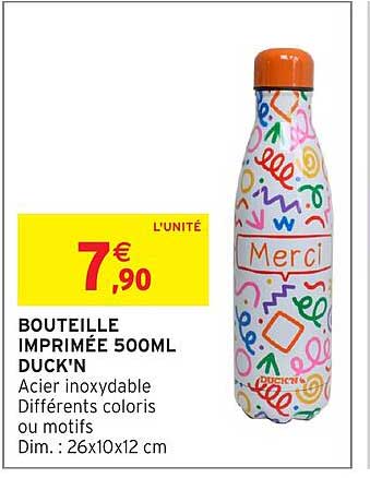 BOUTEILLE IMPRIMÉE 500ML DUCK'N