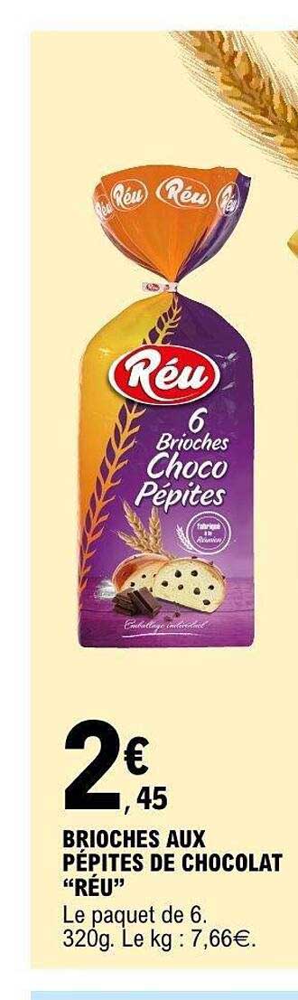 BRIOCHES AUX PÉPITES DE CHOCOLAT "RÉU"