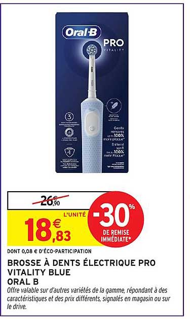 BROSSE À DENTS ÉLECTRIQUE PRO VITALITY BLUE ORAL B