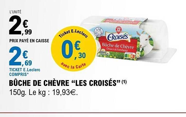 BÛCHE DE CHÈVRE "LES CROISÉS"