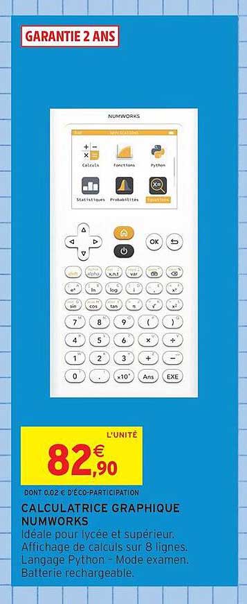 CALCULATRICE GRAPHIQUE NUMWORKS