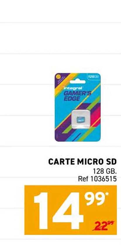 CARTE MICRO SD 128 GB.