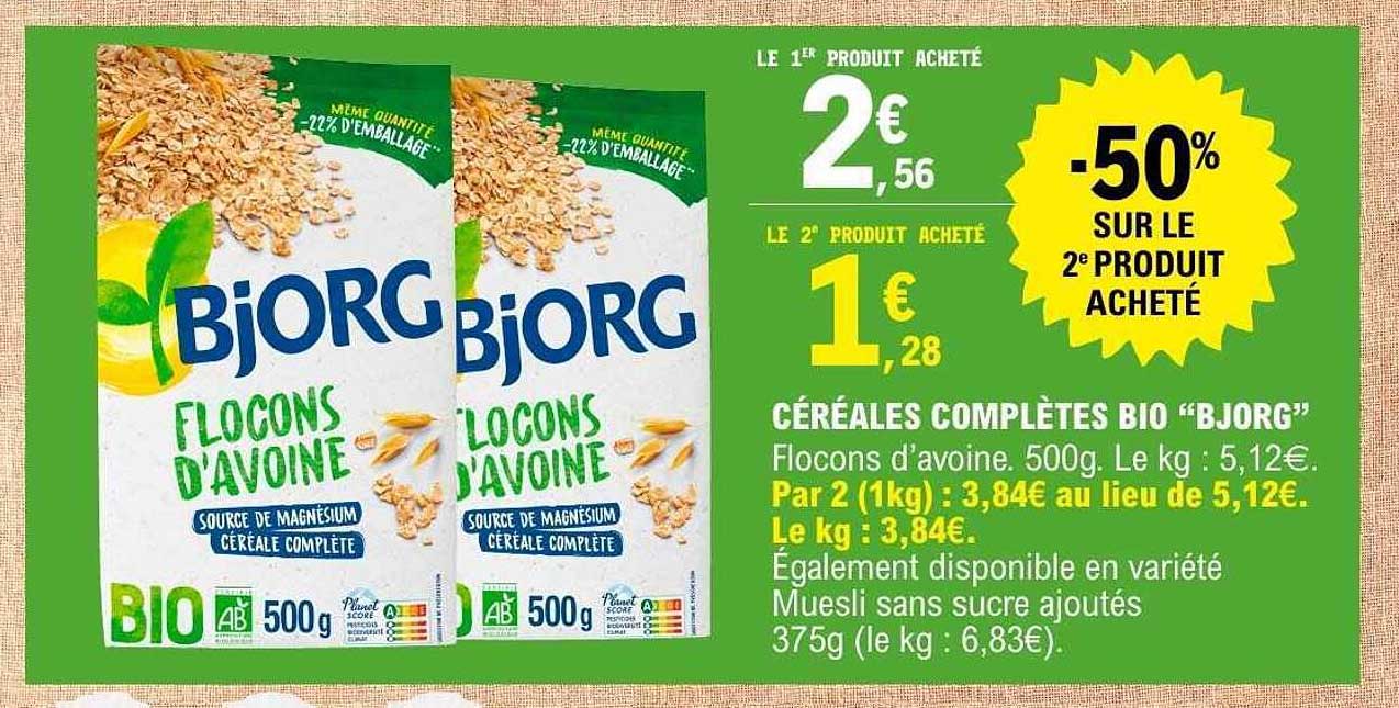 CÉRÉALES COMPLÈTES BIO "BJORG"