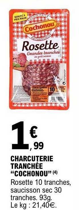 CHARCUTERIE TRANCHÉE "COCHONOU"