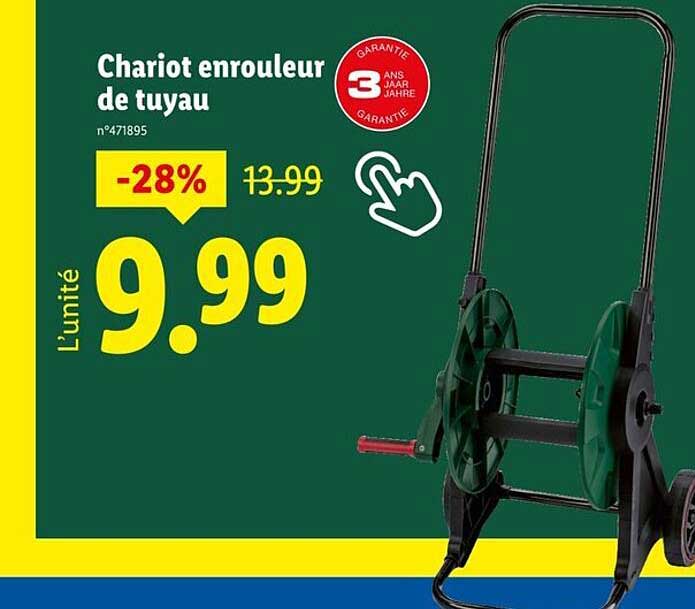 Chariot enrouleur de tuyau