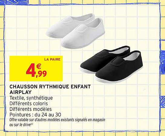 CHAUSSON RYTHMIQUE ENFANT AIRPLAY