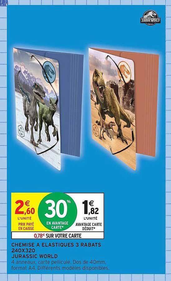 CHEMISE A ELASTIQUES 3 RABATS 240X320 JURASSIC WORLD