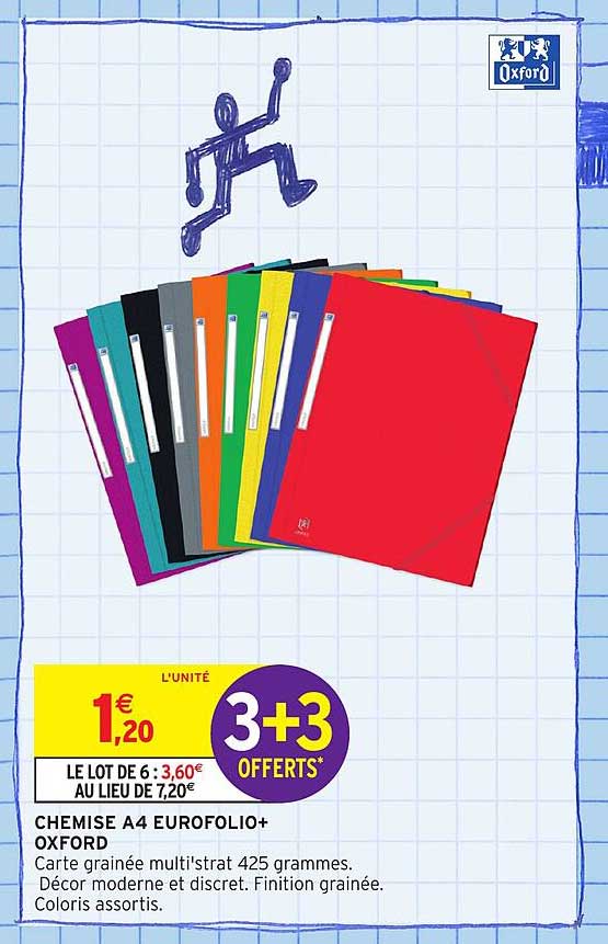 CHEMISE A4 EUROFOLIO+ OXFORD