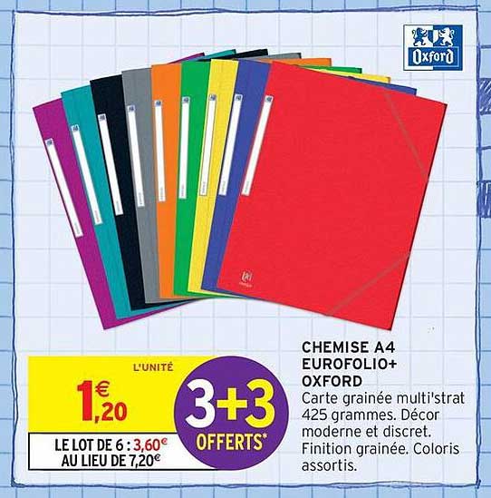 CHEMISE A4 EUROFOLIO+ OXFORD