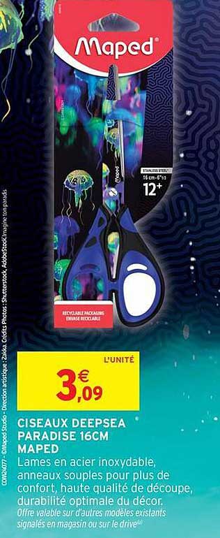 Ciseaux DeepSea Paradise 16cm Maped