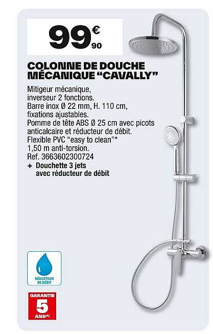 COLONNE DE DOUCHE MÉCANIQUE "CAVALLY"