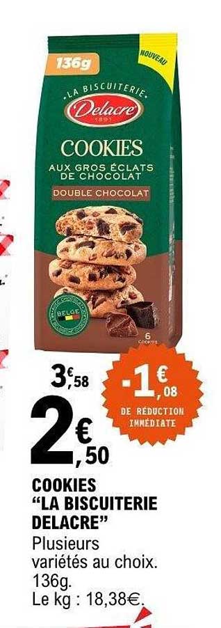 COOKIES "LA BISCUITERIE DELACRE"