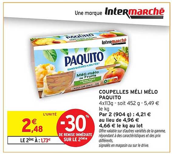 COUPELLES MÉLI MÉLO PAQUITO