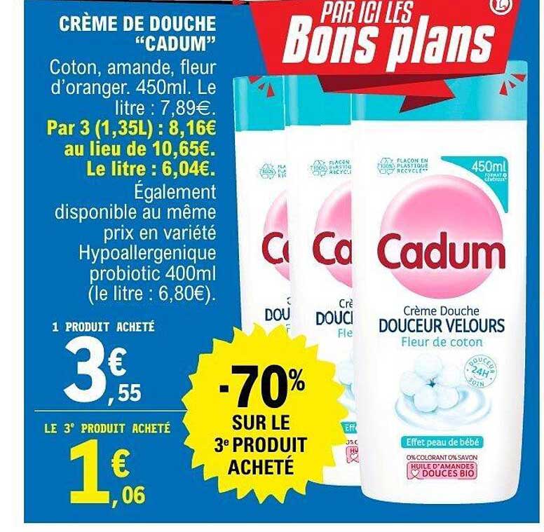 CRÈME DE DOUCHE "CADUM"