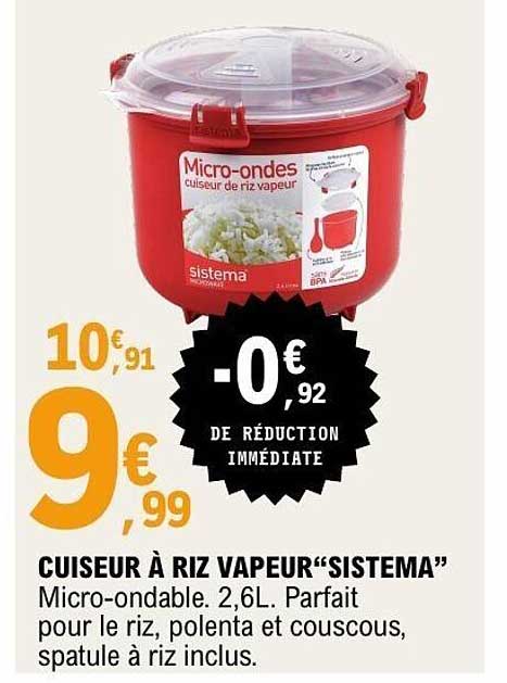 CUISSEUR À RIZ VAPEUR “SISTEMA”