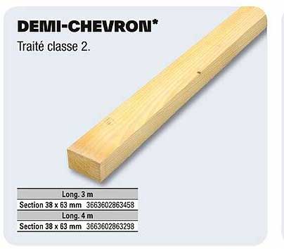 DEMI-CHEVRON* Traité classe 2