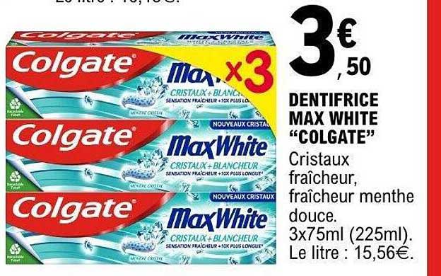 DENTIFRICE MAX WHITE “COLGATE”