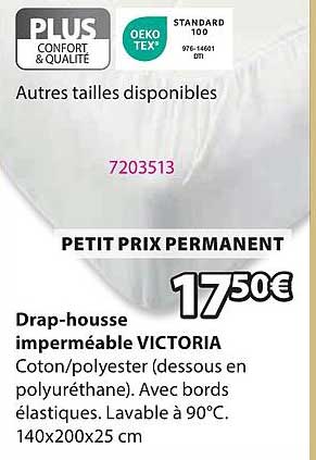 Drap-housse imperméable VICTORIA