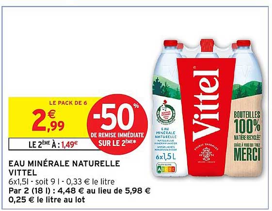 EAU MINÉRALE NATURELLE VITTEL