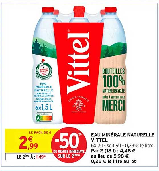 EAU MINÉRALE NATURELLE VITTEL