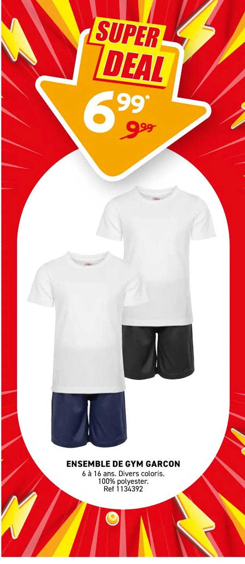 ENSEMBLE DE GYM GARCON