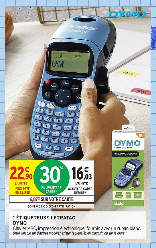 ÉTIQUETEUR LETRATAG DYMO