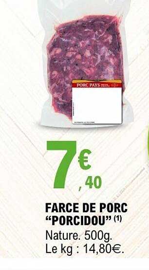 FARCE DE PORC "PORCIDOU"