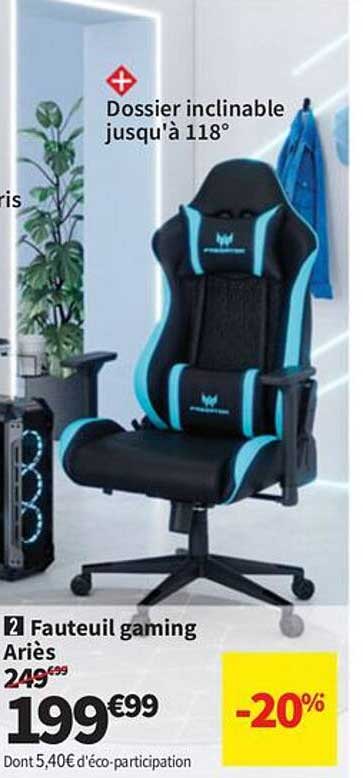 Fauteuil gaming Ariès