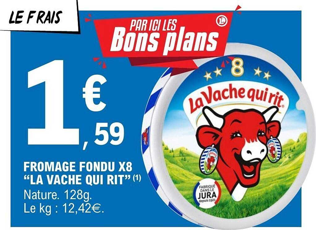 FROMAGE FONDU X8 "LA VACHE QUI RIT"