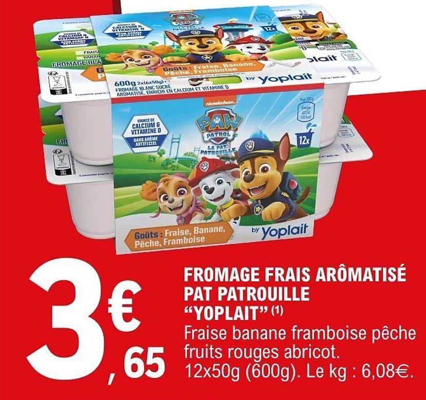 FROMAGE FRAIS AROMATISÉ PAT PATROUILLE “YOPLAIT”