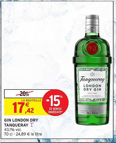 GIN LONDON DRY TANQUERAY