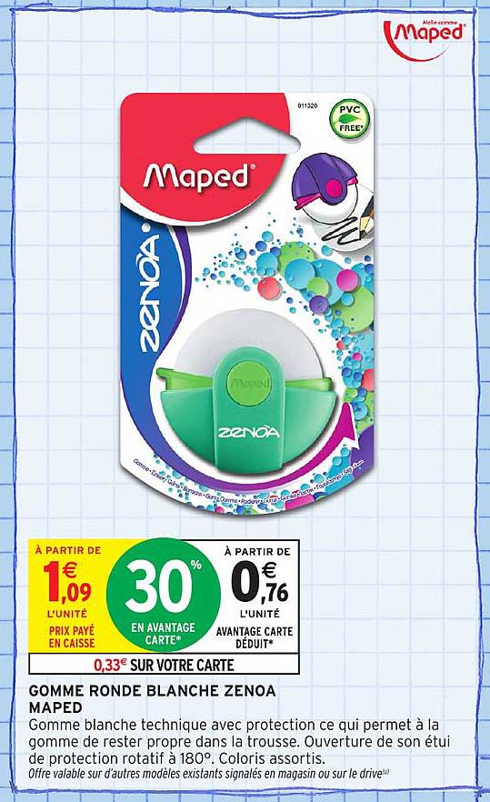 GOMME RONDE BLANCHE ZENOA MAPED