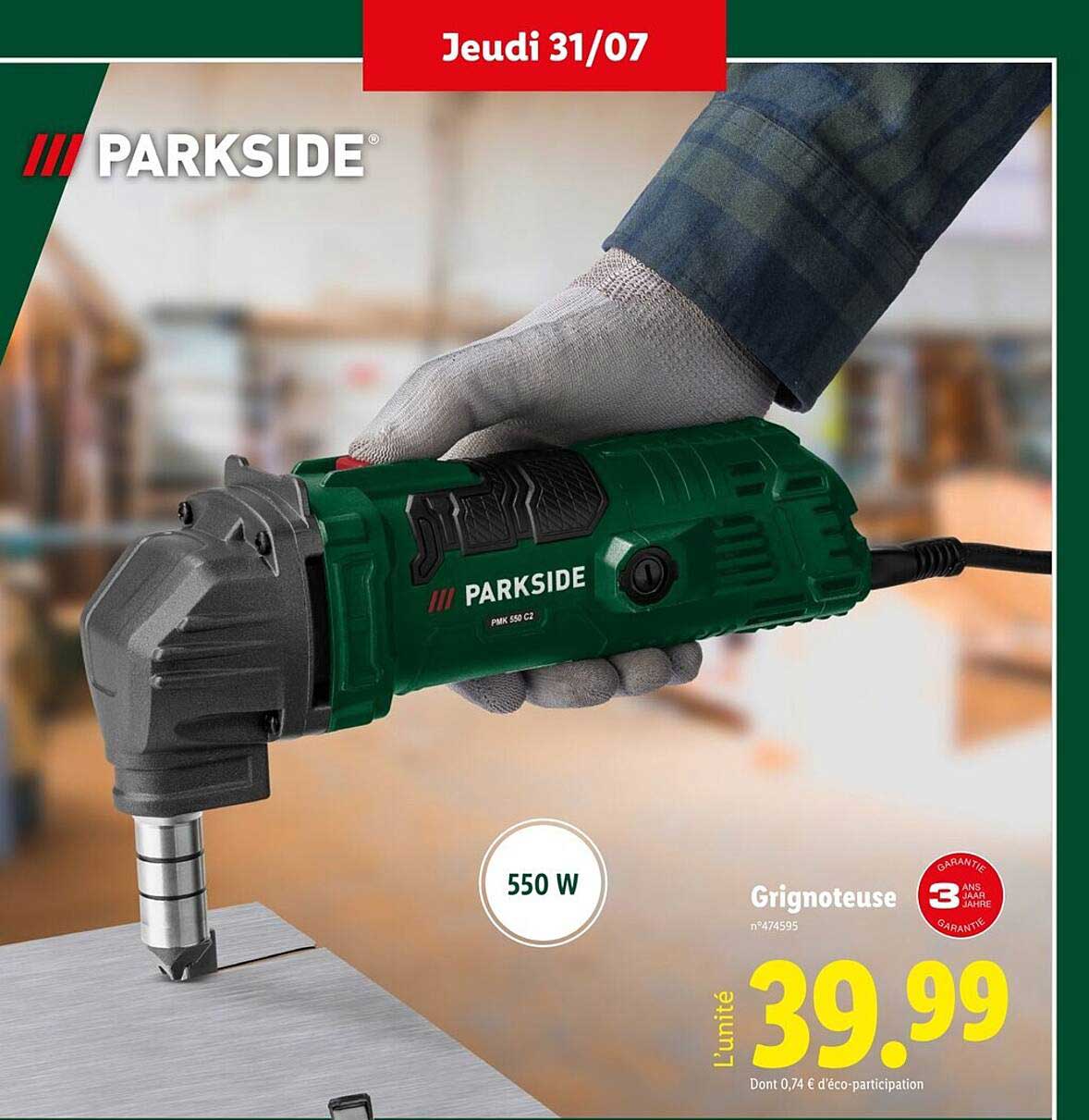 Grignoteuse PARKSIDE 550 W