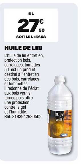 HUILE DE LIN