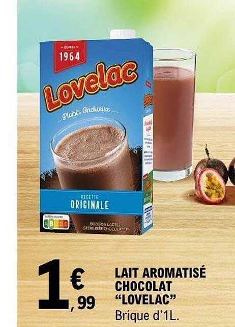 LAIT AROMATISÉ CHOCOLAT "LOVELAC"