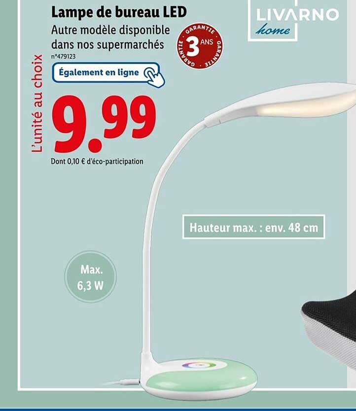Lampe de bureau LED