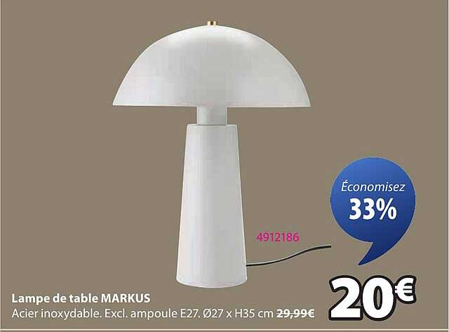 Lampe de table MARKUS