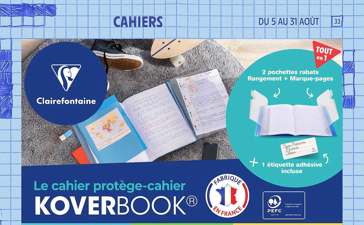 Le cahier protège-cahier KOVERBOOK®