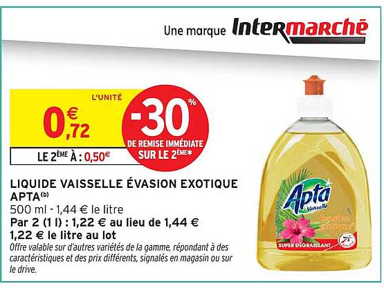 LIQUIDE VAISELLE ÉVASION EXOTIQUE APTA