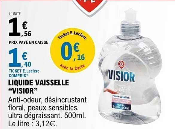 LIQUIDE VAISSELLE “VISIOR”