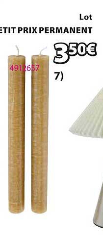 Lot de 2 Bougies