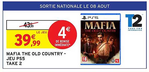 MAFIA THE OLD COUNTRY - JEU PS5 TAKE 2