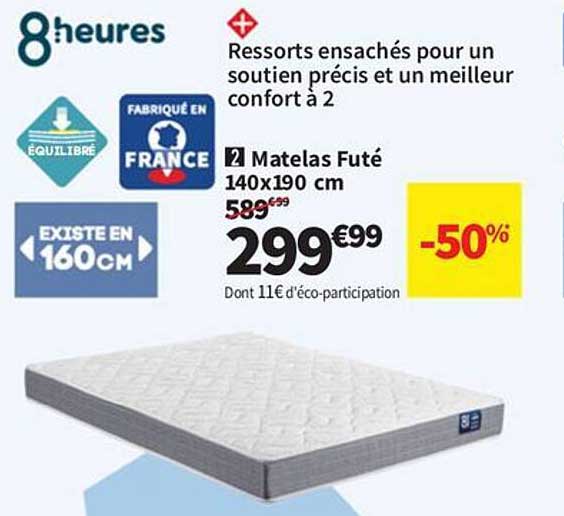 Matelas Futé 140x190 cm