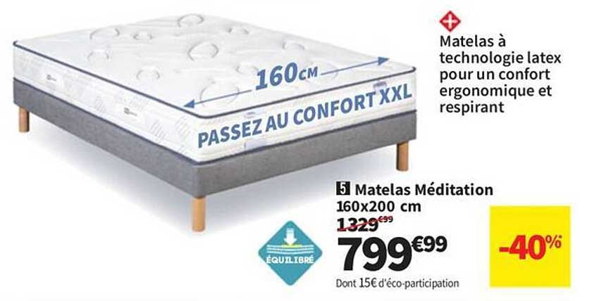 Matelas Méditation 160x200 cm