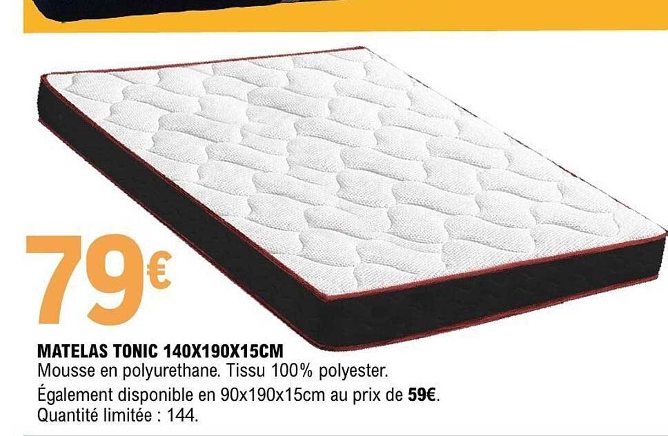 MATELAS TONIC 140X190X15CM