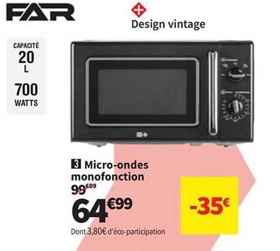 Micro-ondes monofonction